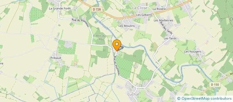 localisation de l'entreprise L.B.F.  LUCHAT