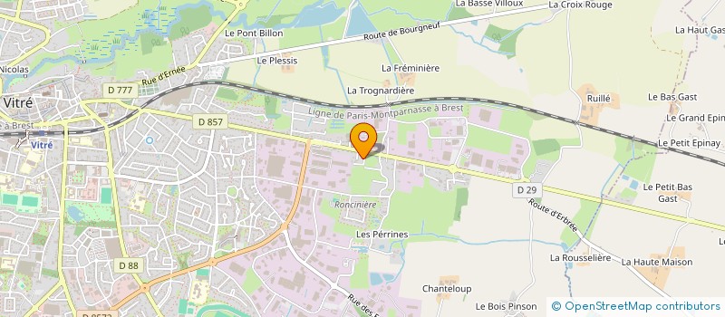 localisation de l'entreprise L&B FINANCES  VITRE