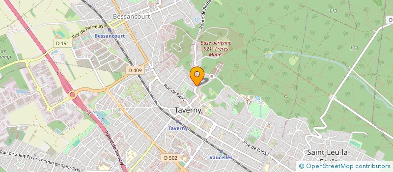 localisation de l'entreprise L.B.G à TAVERNY