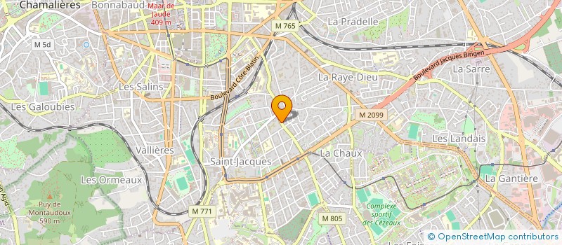 localisation de l'entreprise L.B.G.M.O.  CLERMONT-FERRAND