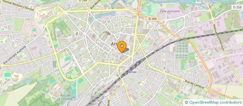 localisation de l'entreprise L.B.H à ARRAS