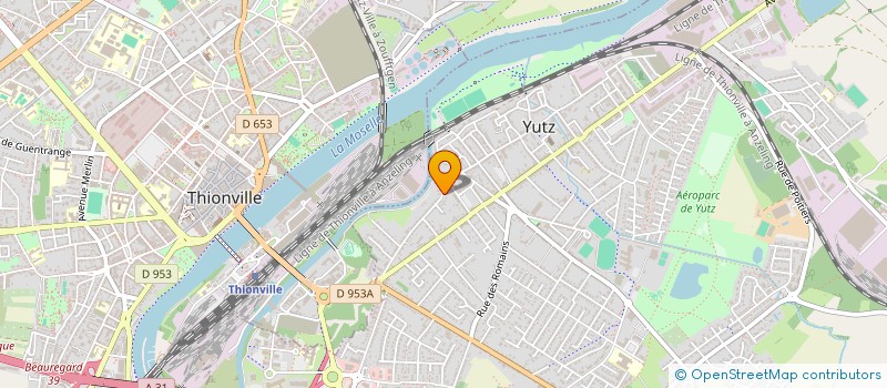 localisation de l'entreprise L.B.H.I.  YUTZ