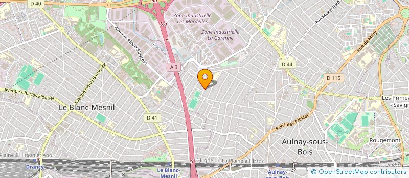 localisation de l'entreprise L.B.I. BAT à AULNAY-SOUS-BOIS