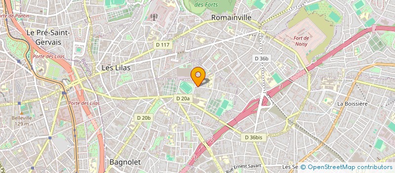 localisation de l'entreprise L.B.I SERIGRAPHIE à BAGNOLET