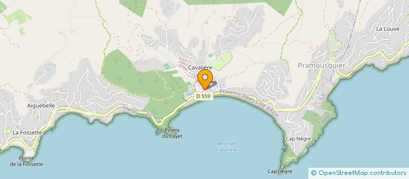 localisation de l'entreprise L.B IMMO à LE LAVANDOU