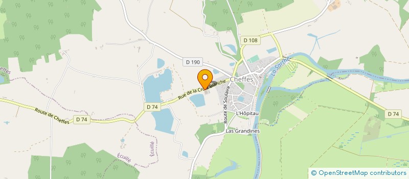 localisation de l'entreprise L B INDUSTRIES ET PAR  ABREVIATION LBI  CHEFFES