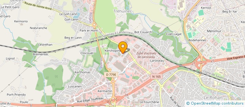 localisation de l'entreprise L.B.J. VANNES à VANNES