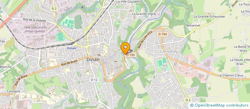 localisation de l'entreprise L.B.L.M.  DINAN