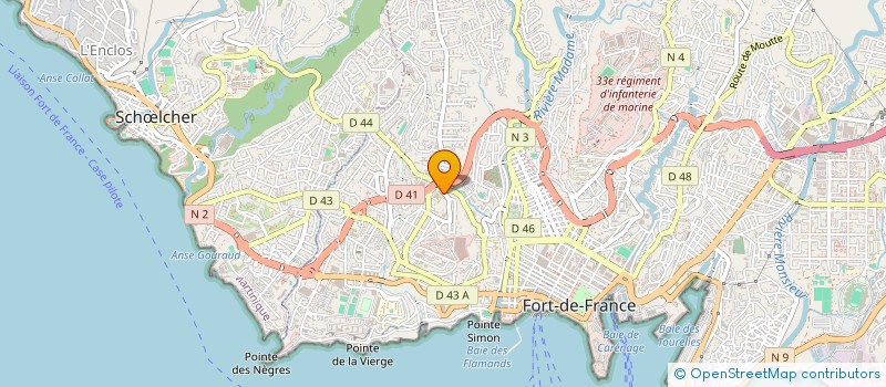 localisation de l'entreprise L.B.L. OPTIQUE à FORT-DE-FRANCE