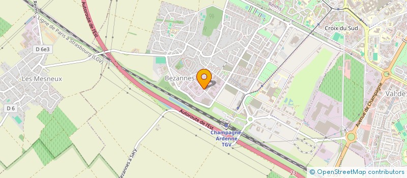localisation de l'entreprise L.B.M  BEZANNES