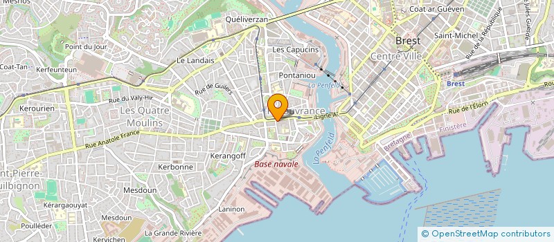 localisation de l'entreprise L.B.M.  BREST