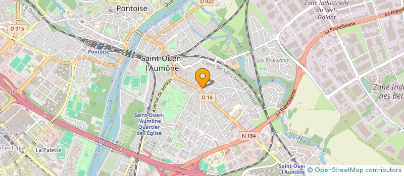localisation de l'entreprise L.B.M. à SAINT-OUEN-L'AUMONE