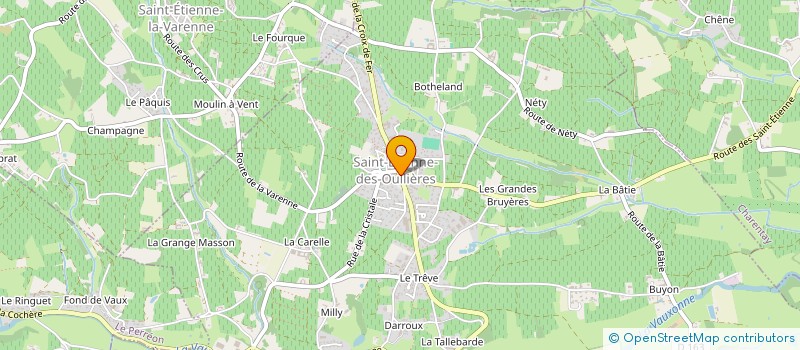 localisation de l'entreprise L.B.M.A.  SAINT-ETIENNE-DES-OULLIERES