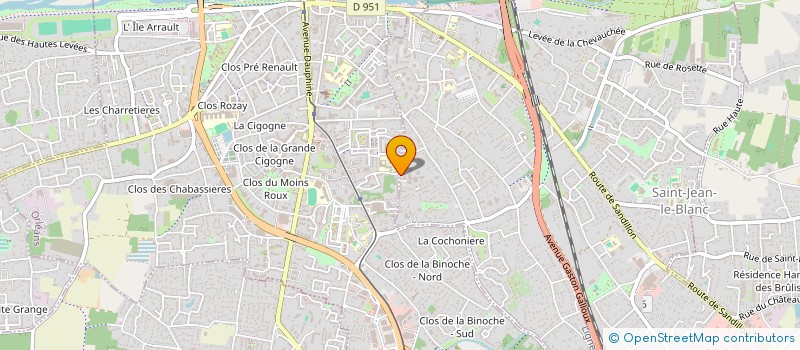 localisation de l'entreprise L B M KINE  SAINT-JEAN-LE-BLANC