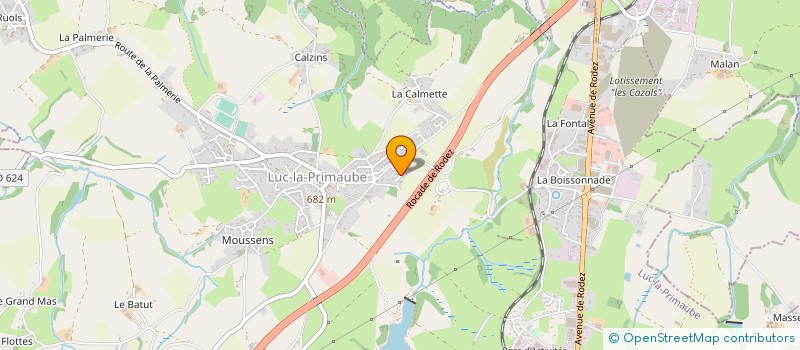 localisation de l'entreprise L B M O à LUC-LA-PRIMAUBE