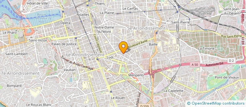 localisation de l'entreprise L.B. MEDICAL à MARSEILLE
