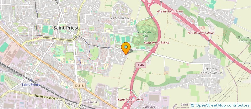 localisation de l'entreprise L B MENUISERIE  SAINT-PRIEST