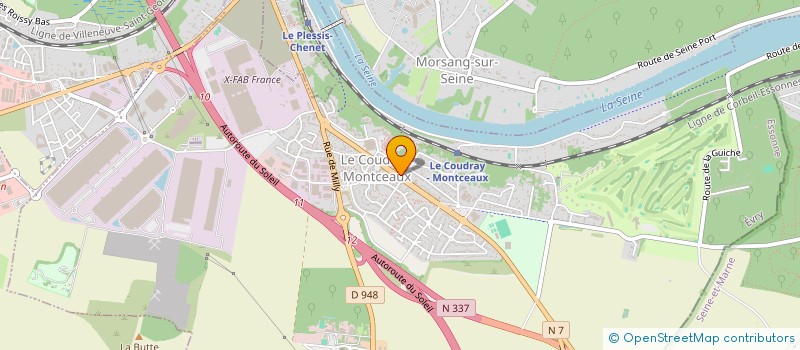 localisation de l'entreprise L.B. MONTCEAUX à LE COUDRAY-MONTCEAUX