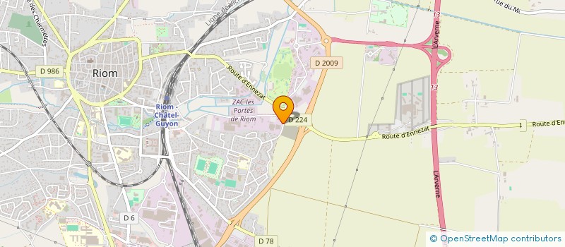 localisation de l'entreprise L.B.O  LEMPDES