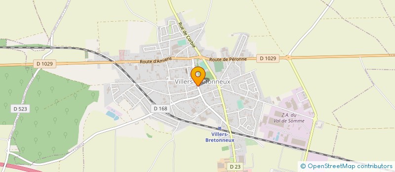 localisation de l'entreprise L B OPTIQUE à VILLERS-BRETONNEUX