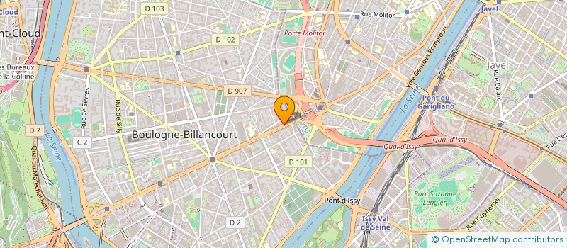 localisation de l'entreprise L,B,OR BARBER à BOULOGNE-BILLANCOURT