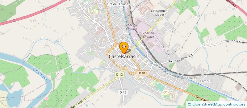 localisation de l'entreprise L B P  CASTELSARRASIN