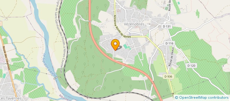 localisation de l'entreprise L.B.PROMOTION  VEZENOBRES