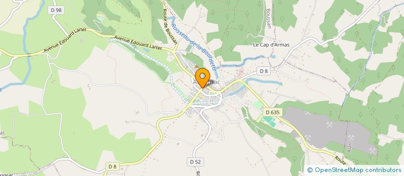 localisation de l'entreprise L.B.R. à AURIGNAC