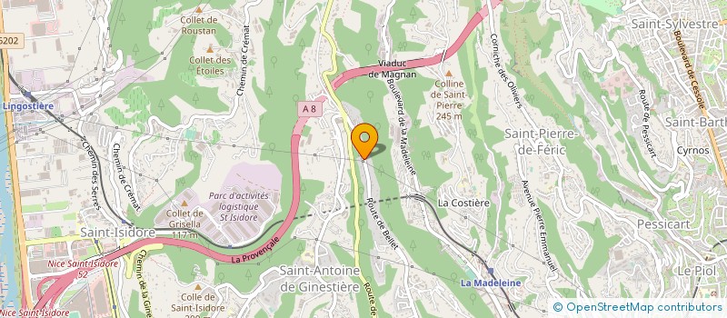 localisation de l'entreprise L.B.R MEDIA à NICE