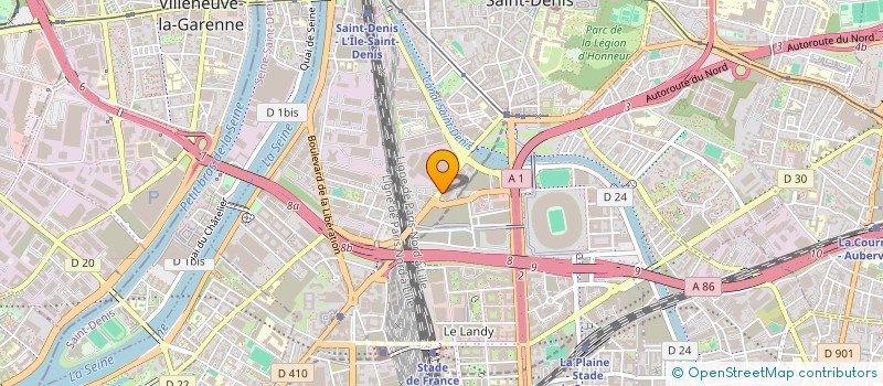 localisation de l'entreprise L.B.S.  SAINT-DENIS