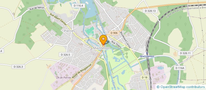 localisation de l'entreprise L.B.S. à MAINTENON