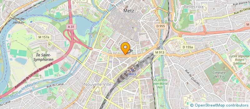 localisation de l'entreprise L.B.S.A.  METZ