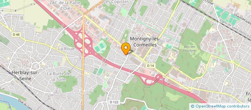 localisation de l'entreprise L.B. SERVICES à MONTIGNY-LES-CORMEILLES