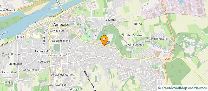 localisation de l'entreprise L.B.T.C.  AMBOISE