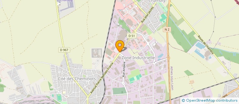 localisation de l'entreprise L.B TEXTILE  LAON