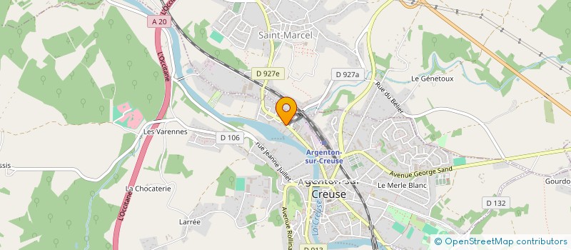 localisation de l'entreprise L & B TRAITEUR à ARGENTON-SUR-CREUSE