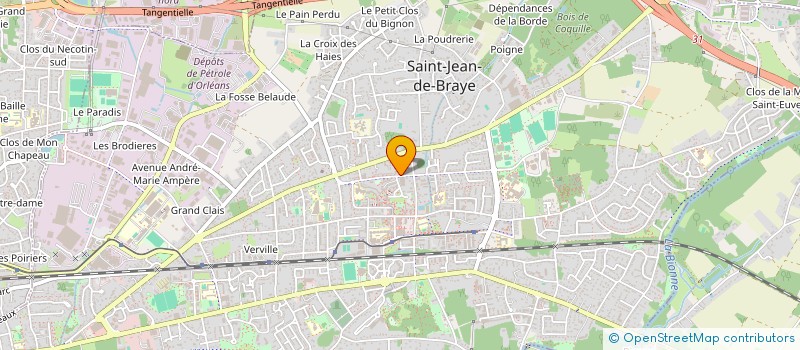 localisation de l'entreprise L.B TRAVAUX à SAINT-JEAN-DE-BRAYE