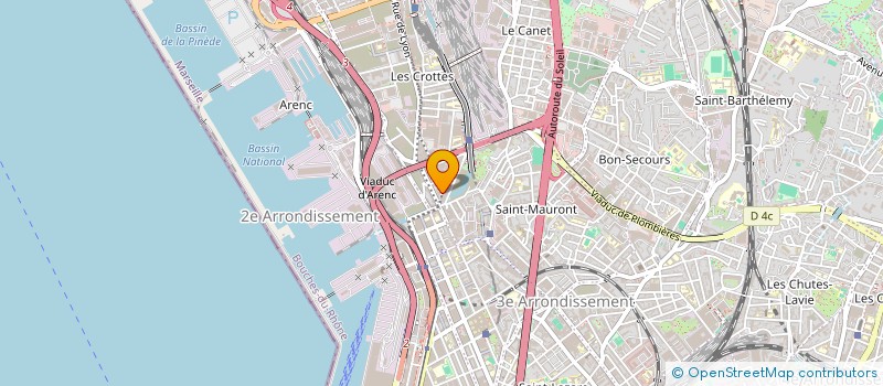 localisation de l'entreprise L.B USINAGE à MARSEILLE