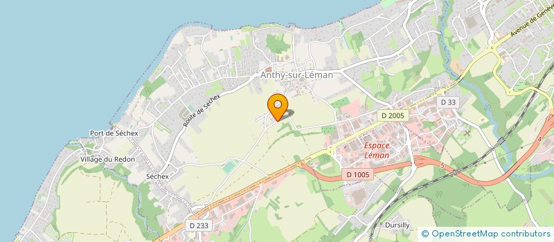 localisation de l'entreprise L.B.V. à THONON-LES-BAINS