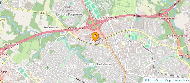 localisation de l'entreprise L-BARON à ORVAULT