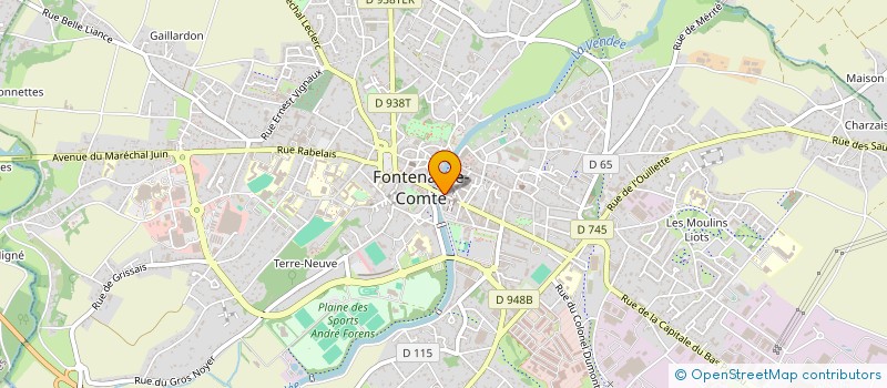 localisation de l'entreprise L. BODET à FONTENAY-LE-COMTE