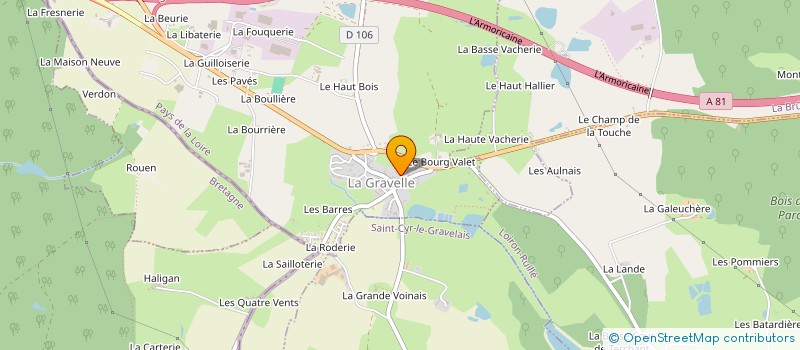 localisation de l'entreprise L.C.2.I.  LA GRAVELLE