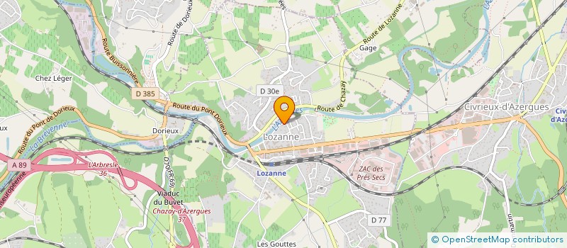 localisation de l'entreprise L C  LOZANNE