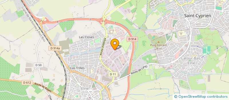 localisation de l'entreprise L.C.  ELNE
