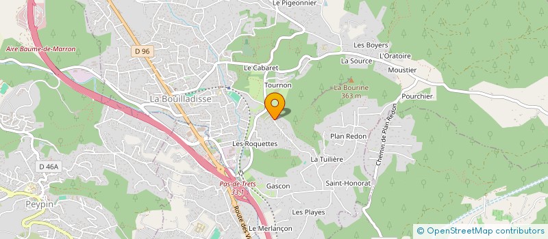 localisation de l'entreprise L.C.A  LA BOUILLADISSE