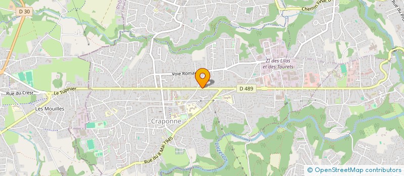 localisation de l'entreprise L.C.A. CRAPONNE à CRAPONNE