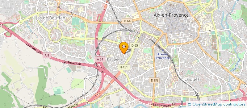 localisation de l'entreprise L.C.A. DIFFUSION à AIX-EN-PROVENCE