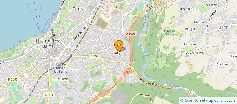 localisation de l'entreprise L.C.A. HOLDING à THONON-LES-BAINS