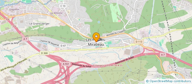 localisation de l'entreprise L&C ACID COMPANY à LES PENNES-MIRABEAU