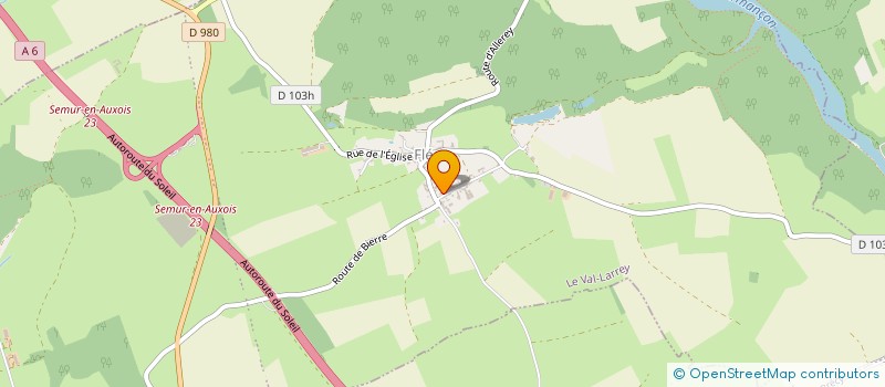 localisation de l'entreprise L.C.B  LE VAL-LARREY